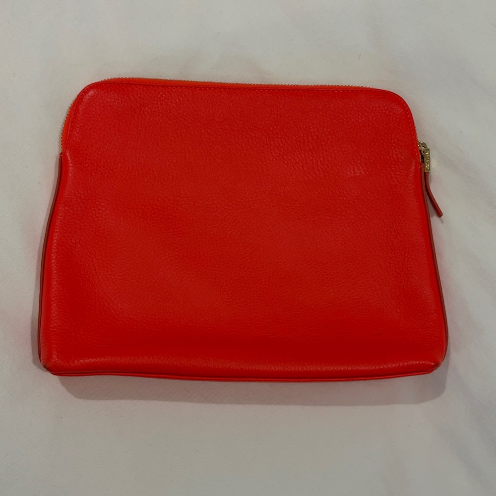 India Hicks Insider Pouch Bright Orange